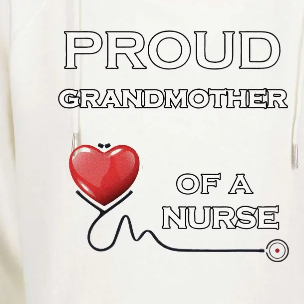 Proud Grandmother Of A Nurse, Nursing Gift, Lt Womens Funnel Neck Pullover Hood