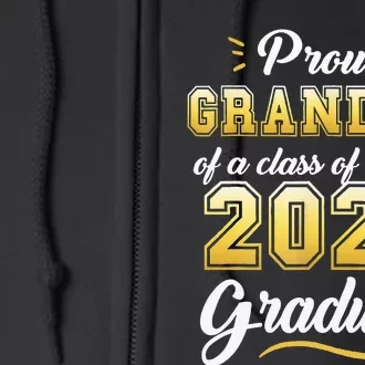 Proud Grandma Of A Class Of 2024 Graduate Senior Graduation Full Zip Hoodie