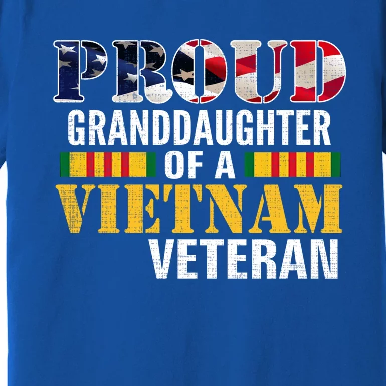 Proud Granddaughter Of A Vietnam Veteran Gift Veteran Day Great Gift Premium T-Shirt