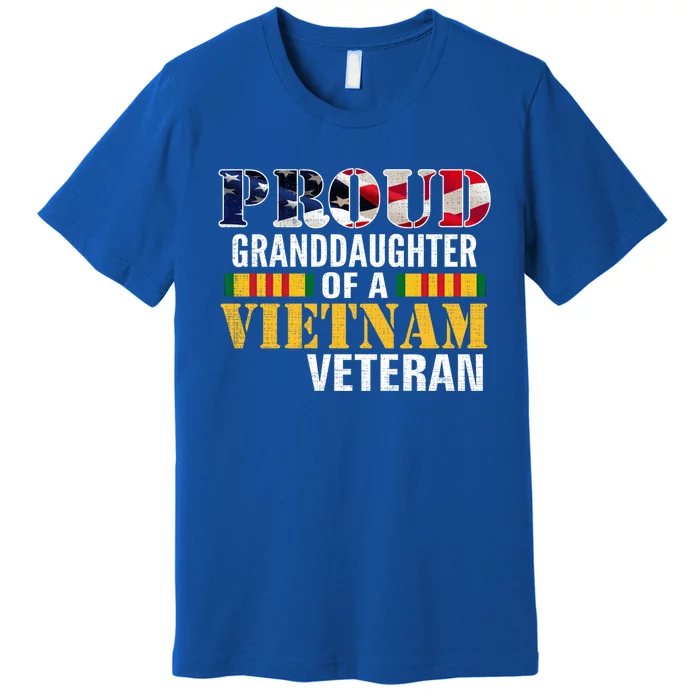 Proud Granddaughter Of A Vietnam Veteran Gift Veteran Day Great Gift Premium T-Shirt