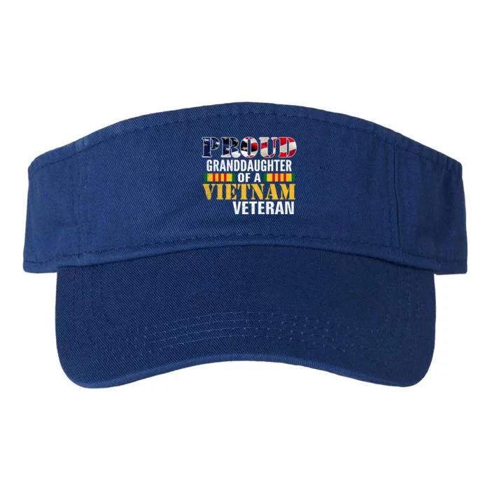 Proud Granddaughter Of A Vietnam Veteran Gift Veteran Day Great Gift Valucap Bio-Washed Visor