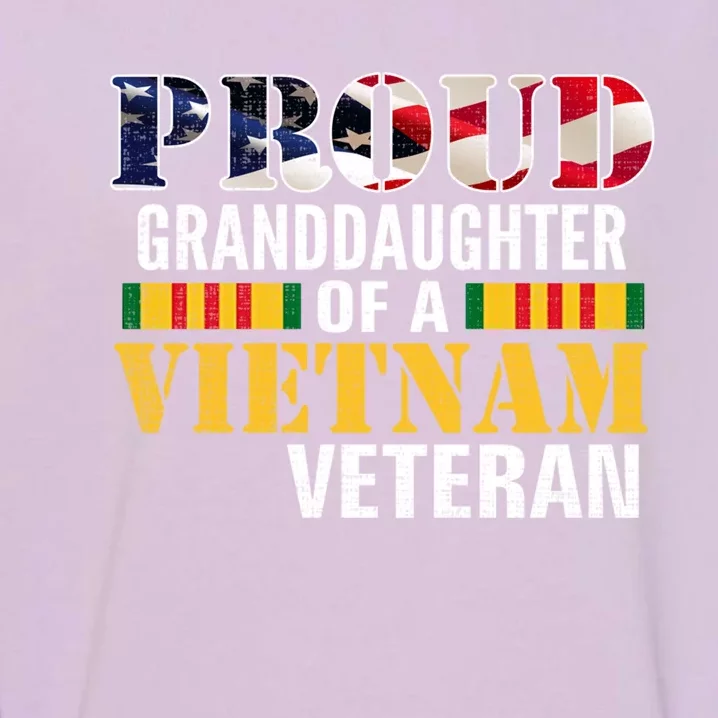 Proud Granddaughter Of A Vietnam Veteran Gift Veteran Day Great Gift Garment-Dyed Sweatshirt