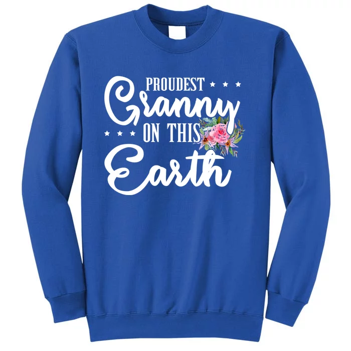 Proudest Granny On This Earth Grandma Floral Mother's Day Gift Sweatshirt