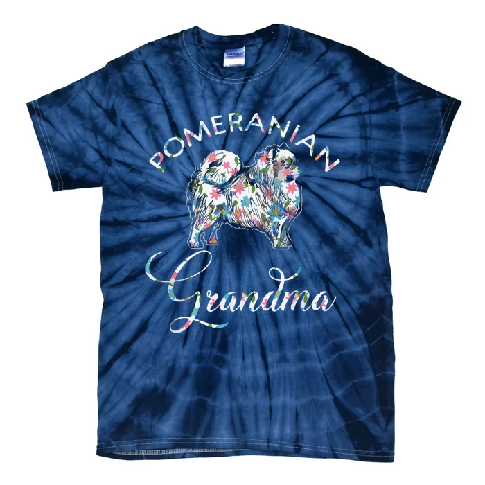 Pomeranian Grandma Pomeranian Tie-Dye T-Shirt