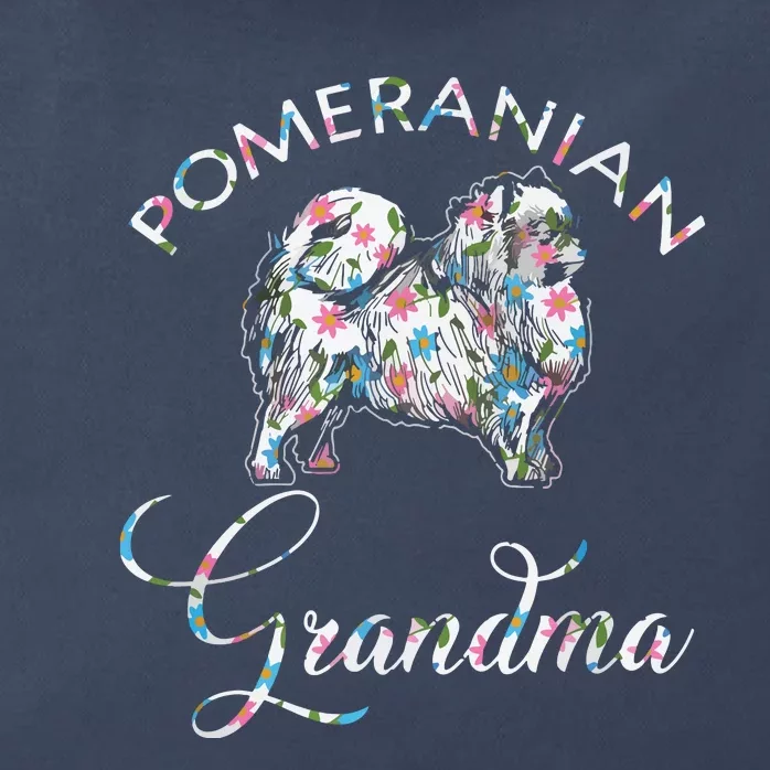 Pomeranian Grandma Pomeranian Zip Tote Bag