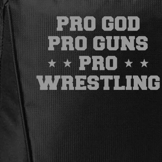 Pro God Pro Guns Pro Wrestling City Backpack