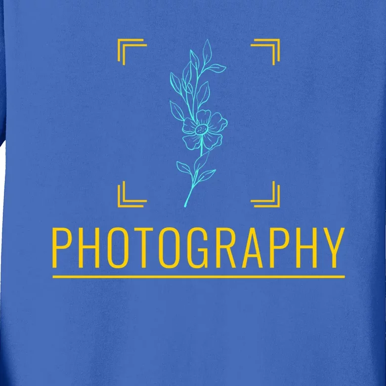 Photography Gift Photographer Great Gift Kids Long Sleeve Shirt