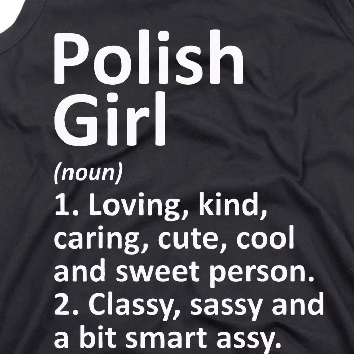 POLISH GIRL POLAND Gift Funny Country Home Roots Descent Tank Top