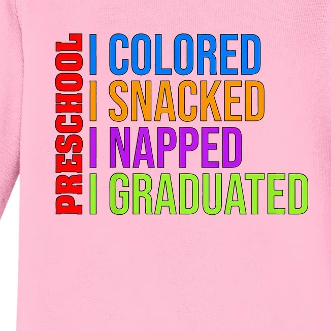 Preschooler Graduation Preschool Graduation Baby Long Sleeve Bodysuit