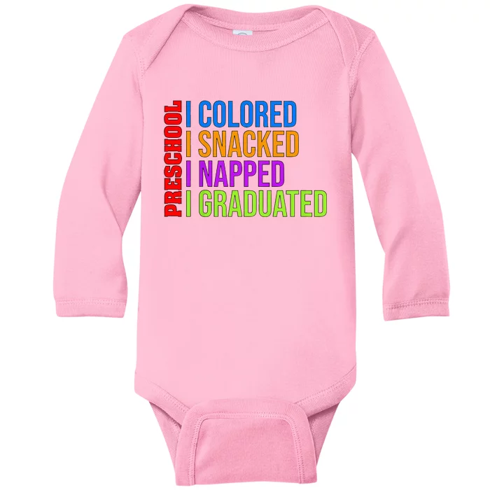 Preschooler Graduation Preschool Graduation Baby Long Sleeve Bodysuit