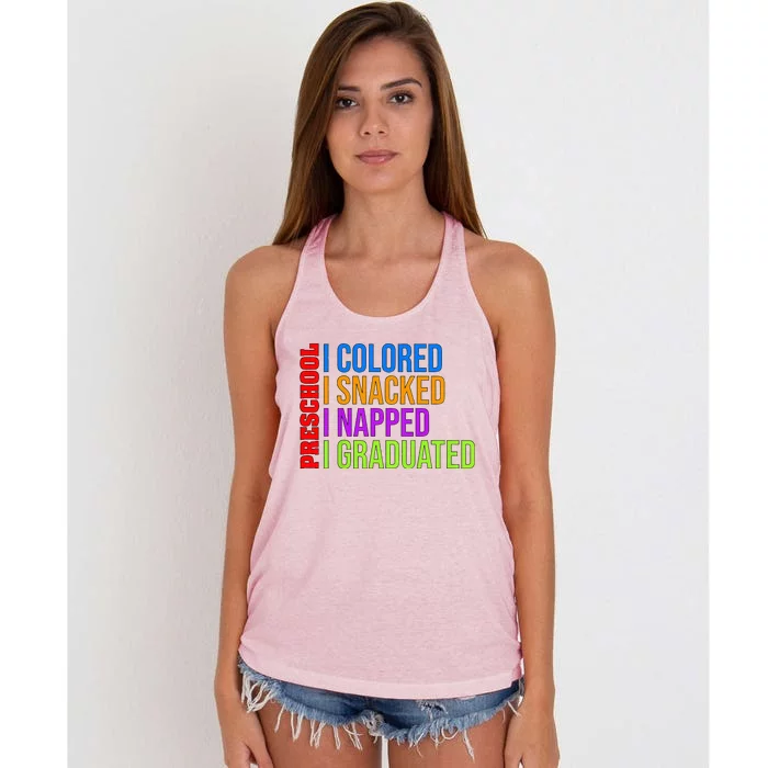 Preschooler Graduation Preschool Graduation Women's Knotted Racerback Tank