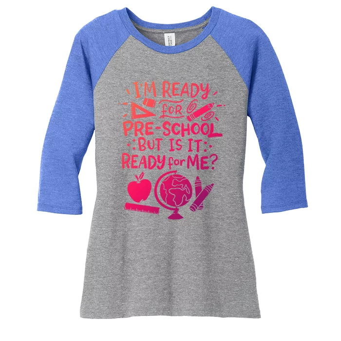 Preschool Gift Women's Tri-Blend 3/4-Sleeve Raglan Shirt