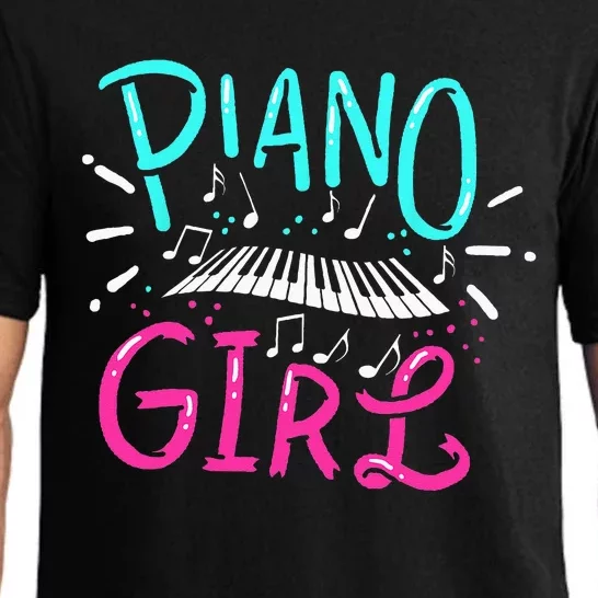 Piano Girl Pianist Music Notes Gift Pajama Set