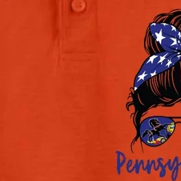 Pennsylvania Girl Pennsylvania Flag State Girlfriend Messy Dry Zone Grid Performance Polo