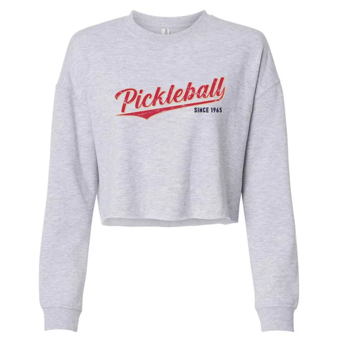 Pickleball Gift Cropped Pullover Crew