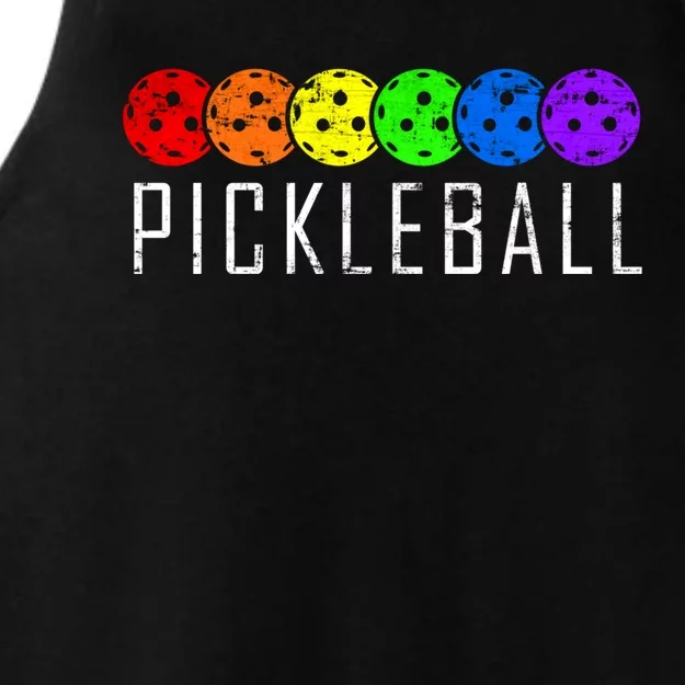 Pickleball Gift Ladies Tri-Blend Wicking Tank