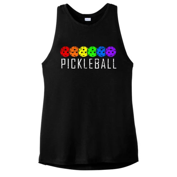 Pickleball Gift Ladies Tri-Blend Wicking Tank