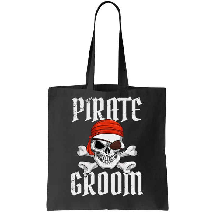 Pirate Groom Pirate Skull & Crossbones Pirate Themed Wedding Tote Bag