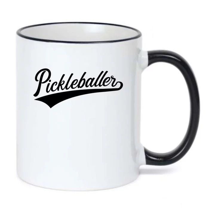 Pickleballer Gift Black Color Changing Mug