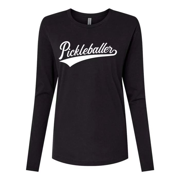 Pickleballer Gift Womens Cotton Relaxed Long Sleeve T-Shirt