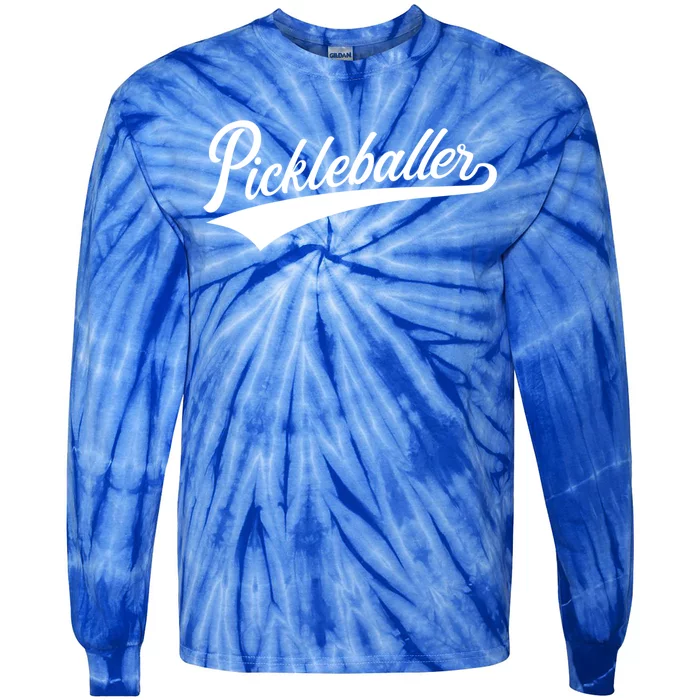 Pickleballer Gift Tie-Dye Long Sleeve Shirt