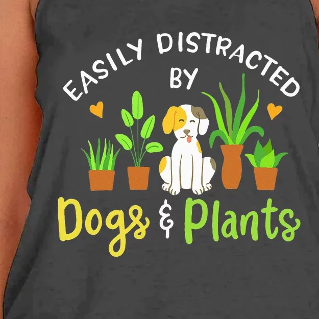 Plants Gardener Plant Gardening Plant Lover Women's Knotted Racerback Tank