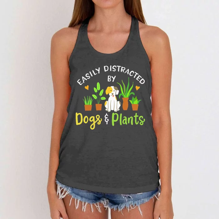 Plants Gardener Plant Gardening Plant Lover Women's Knotted Racerback Tank