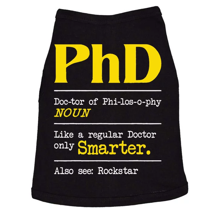 PhD Graduate Ph.D. Graduation Doctorate Degree Definition Doggie Tank