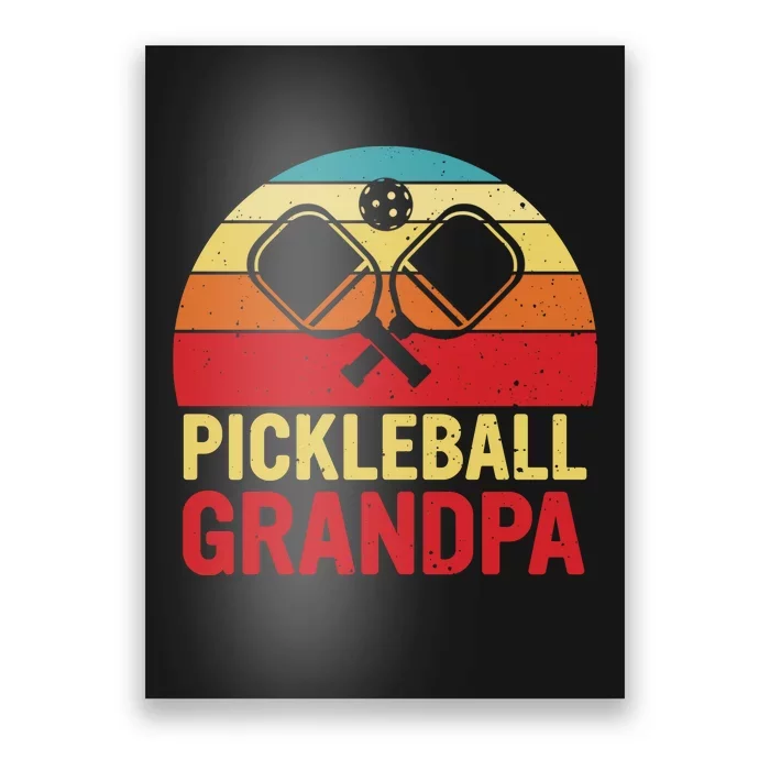 Pickleball Grandpa Poster