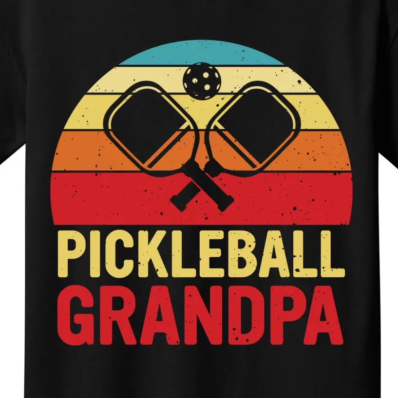 Pickleball Grandpa Kids T-Shirt