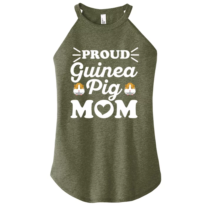 Proud Guinea Pig Mom Quote For Your Guinea Pig Mom Gift Women’s Perfect Tri Rocker Tank