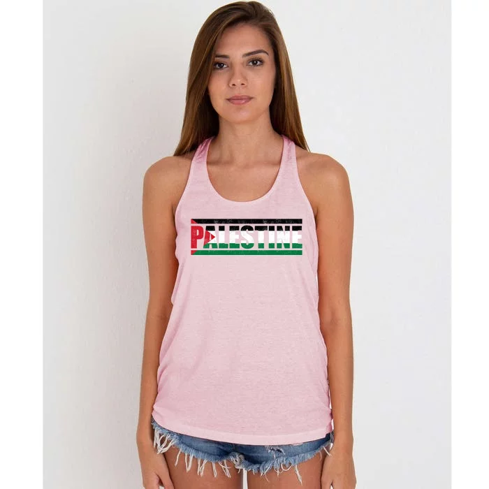 Palestine Gift Women's Knotted Racerback Tank