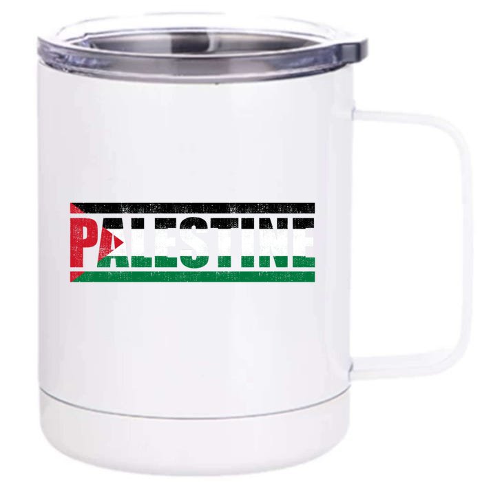 Palestine Gift Front & Back 12oz Stainless Steel Tumbler Cup