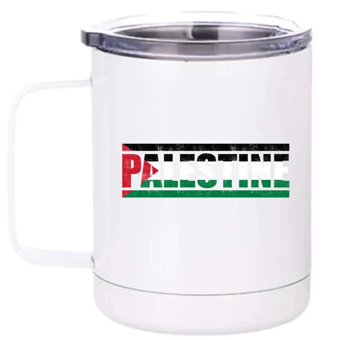 Palestine Gift Front & Back 12oz Stainless Steel Tumbler Cup