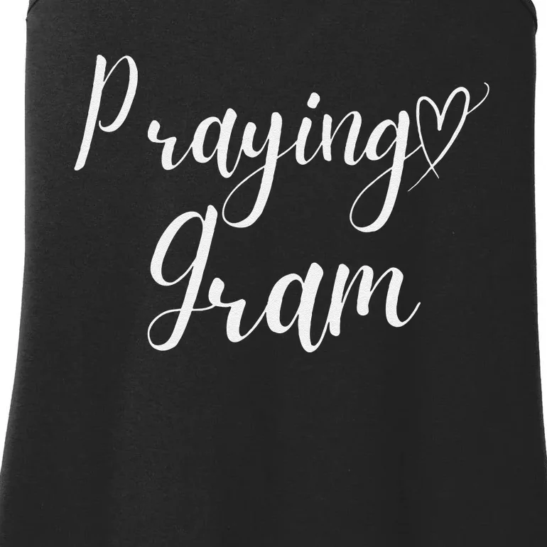 Praying Gram Perfect Christian Grandma Ladies Essential Tank