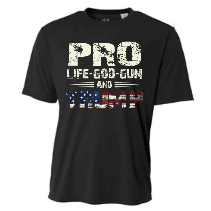 Pro God Pro Gun Pro Life Pro Trump Cooling Performance Crew T-Shirt