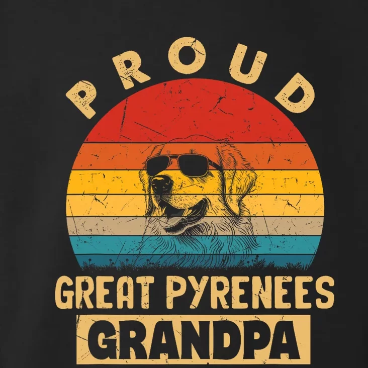 Proud Great Pyrenees Grandpa Dog Gifts Funny Grand Paw Dad Toddler Hoodie