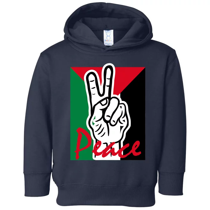 Peace Gaza Palestine Flag Toddler Hoodie