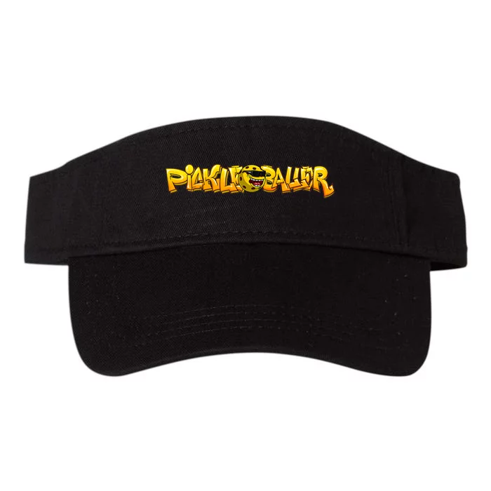 Pickleball Gear Pickleballer Graffiti Logo Valucap Bio-Washed Visor