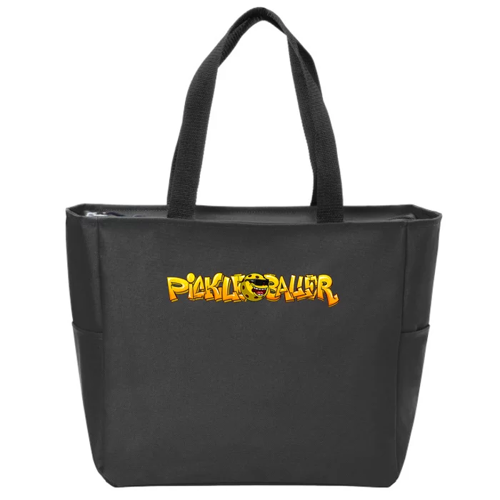 Pickleball Gear Pickleballer Graffiti Logo Zip Tote Bag