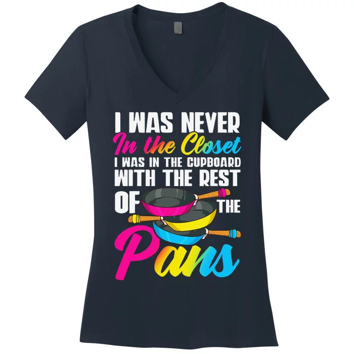 Pansexual Gifts Pansexual Pride Pansexual Pans Women's V-Neck T-Shirt