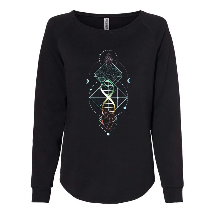 Pineal Gland Pine Cone Third Eye Mind Opening Heart Womens California Wash Sweatshirt