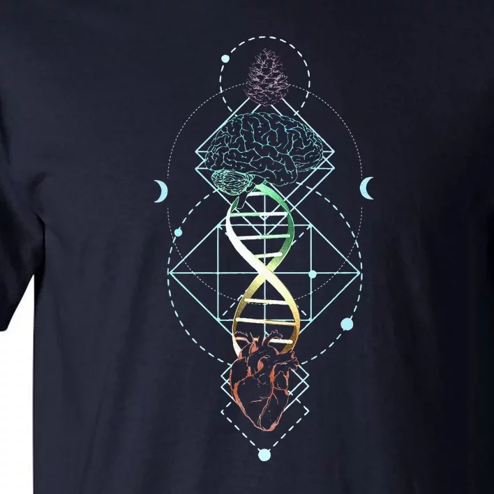 Pineal Gland Pine Cone Third Eye Mind Opening Heart Tall T-Shirt