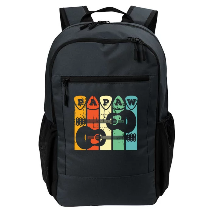 Papaw Guitar Pick Gift Guitar Player Grandpa Retro Guitarist Daily Commute Backpack