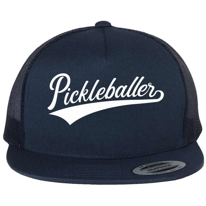 Pickleballer Gift Flat Bill Trucker Hat