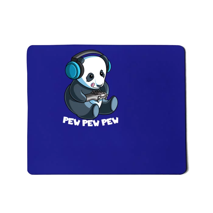 Pew Gamer Panda Pew Pew Gaming Lover Funny Gift Mousepad