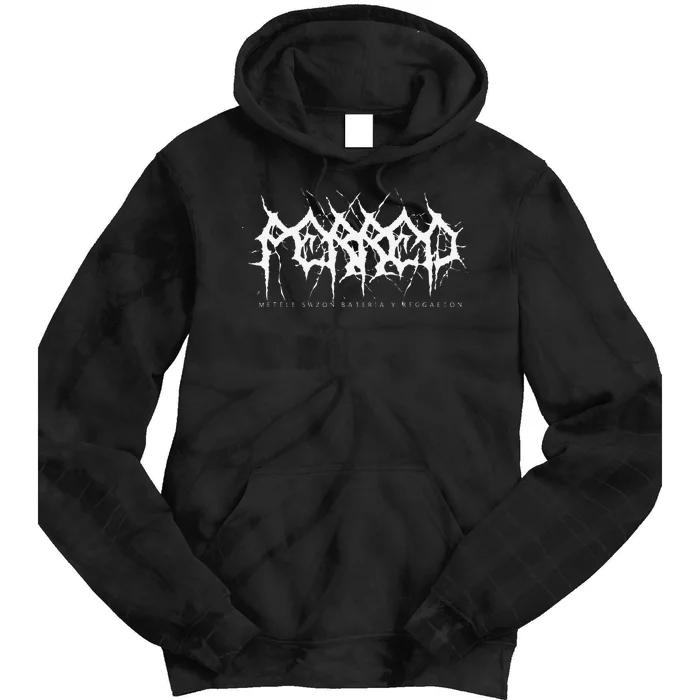 Perreo Goth Punk MéTele SazóN BateríA Y ReggaetóN Music Tie Dye Hoodie