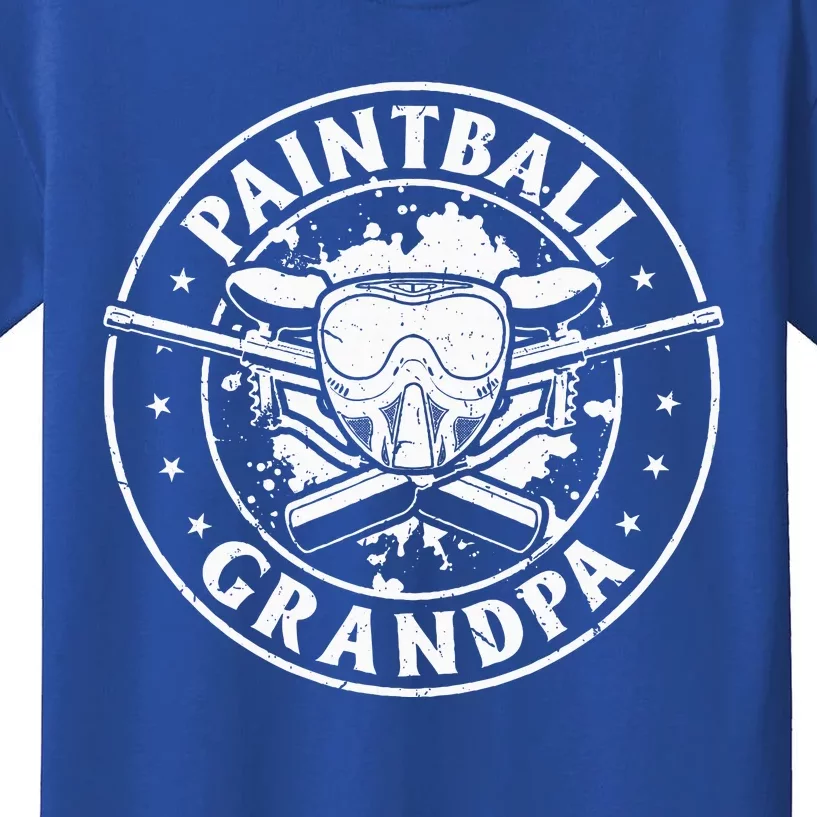 Paintball Grandpa Paintball Player Grandpa Paintballer Kids T-Shirt