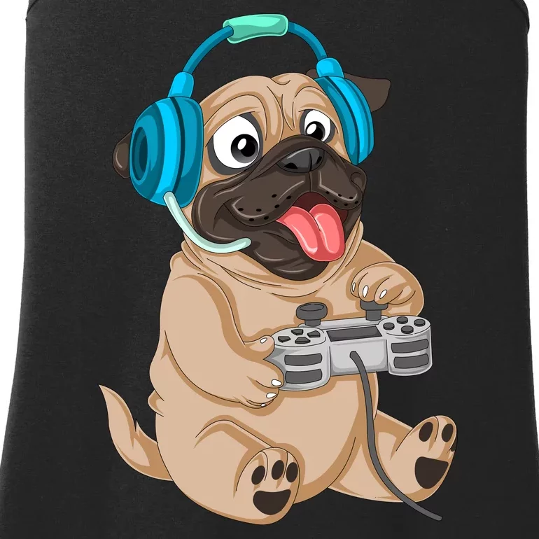 Pug Gamer Ladies Essential Tank