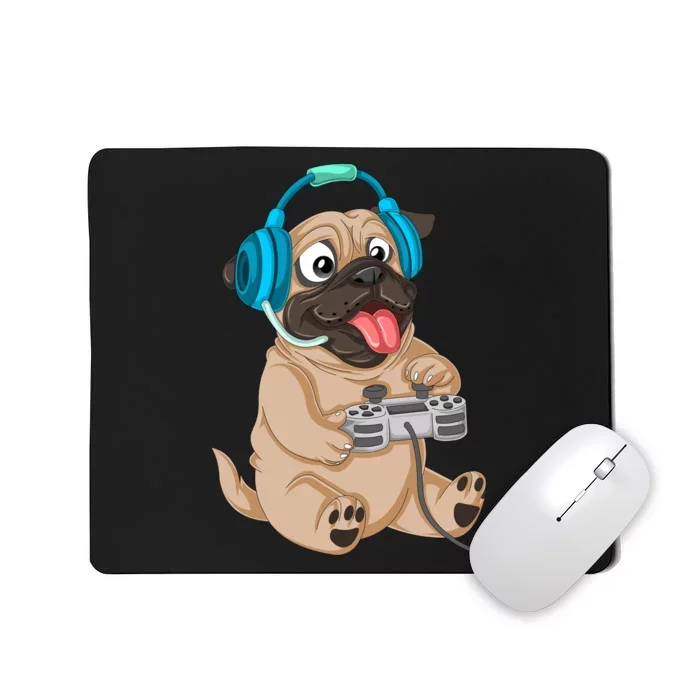 Pug Gamer Mousepad